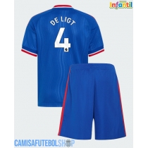 Camisa de time de futebol Manchester United Matthijs de Ligt #4 Replicas 2º Equipamento Infantil 2026-27 Manga Curta (+ Calças curtas)